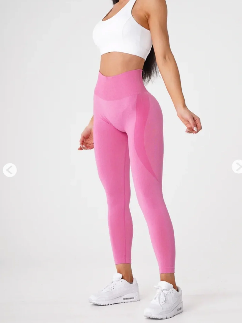 NVGTN Bubble Gum Pink Contour Seamless Leggings Size S - Picture 1 of 8